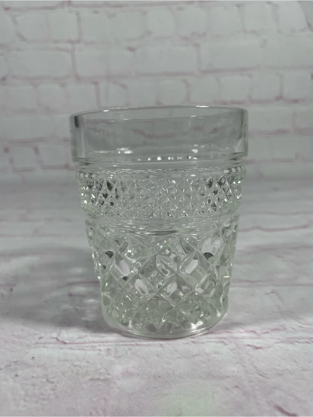Vintage Anchor Hocking Wexford Old Fashioned Clear Glasses Set of 3